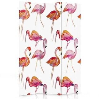 Rumdeler Dobbeltsidet roterbar, Flamingoer - (110x170)