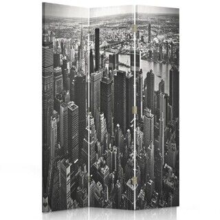 Rumdeler Dobbeltsidet roterbar, Manhattan i sort og hvid - (110x170)
