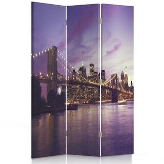 Rumdeler Dobbeltsidet roterbar, Solnedgang på Manhattan i New York - (110x170)