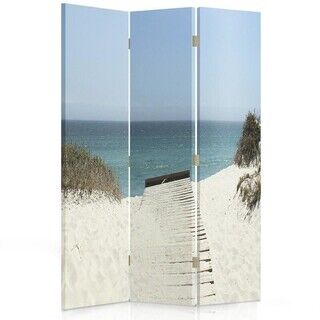 Rumdeler Dobbeltsidet roterbar, Strand ved havet - (110x170)