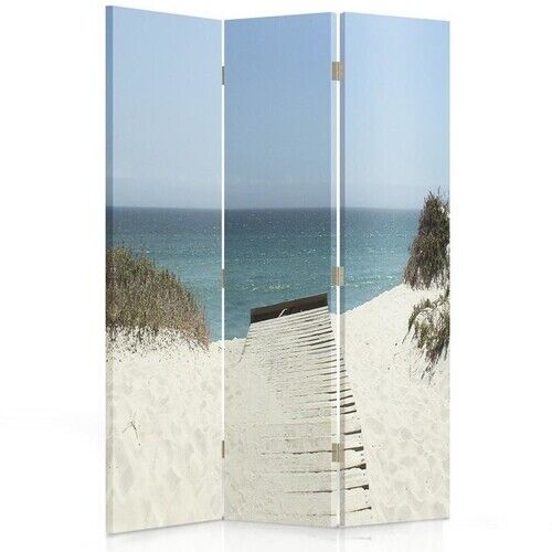 Rumdeler Dobbeltsidet roterbar, Strand ved havet - (110x170)
