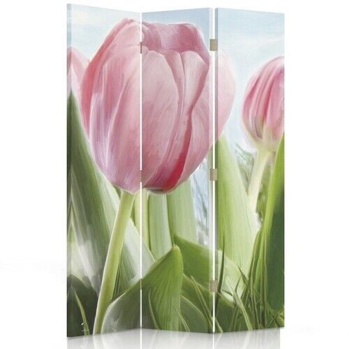 Rumdeler Dobbeltsidet roterbar, Blomster Tulipaner Natur - (110x170)