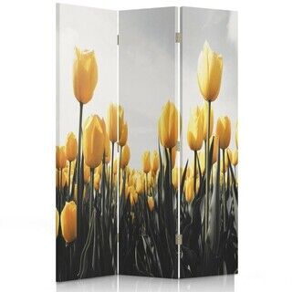 Rumdeler Dobbeltsidet roterbar, Tulipaner Gul - (110x170)