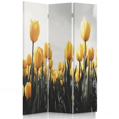Rumdeler Dobbeltsidet roterbar, Tulipaner Gul - (110x170)