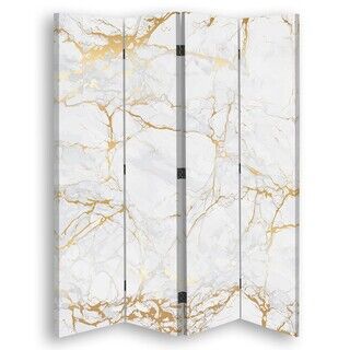 Rumdeler Dobbeltsidet, Lys guld marmor - (145x170)