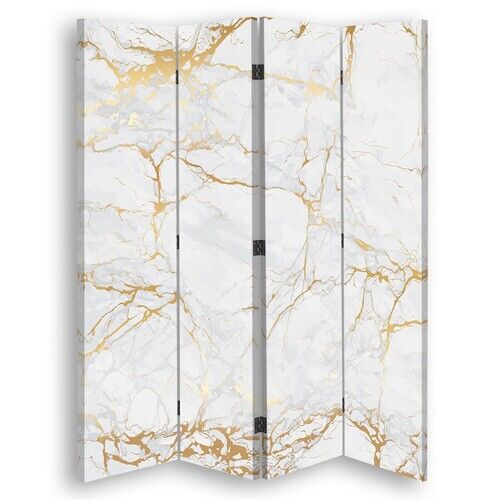 Rumdeler Dobbeltsidet, Lys guld marmor - (145x170)