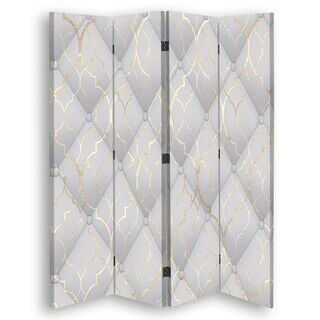 Rumdeler Dobbeltsidet, Vintage quiltet guld - (145x170)