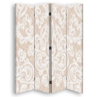 Rumdeler Dobbeltsidet, Elegant retro-beige - (145x170)