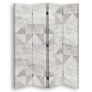 Rumdeler Dobbeltsidet, Geometri og pastelfarver - (145x170)
