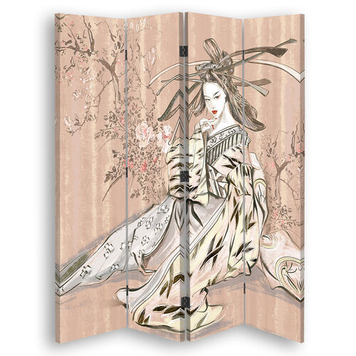 Rumdeler Dobbeltsidet, Traditionel japansk geisha - (145x170)