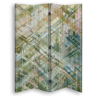 Rumdeler Dobbeltsidet, Abstrakte geometriske former - (145x170)