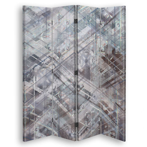Rumdeler Dobbeltsidet, Abstrakte geometriske former - (145x170)