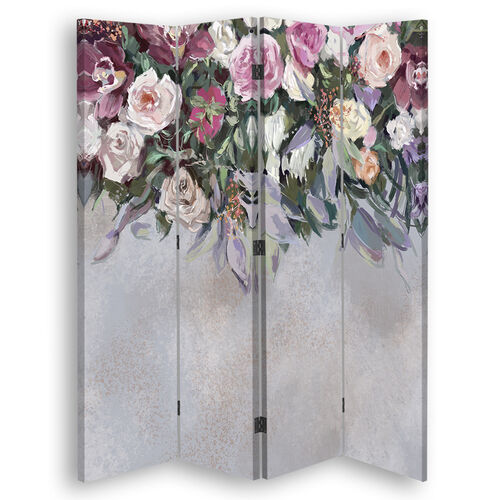 Rumdeler Dobbeltsidet, Tilgroede blomster - (145x170)
