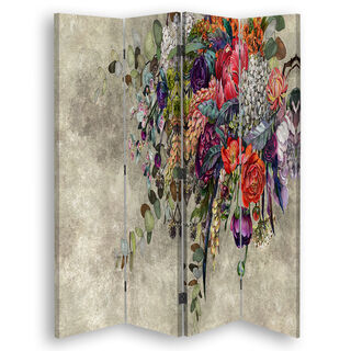 Rumdeler Dobbeltsidet, Buket af blomster - (145x170)