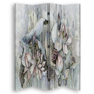 Rumdeler Dobbeltsidet, Sankt Lotus blomster - (145x170)