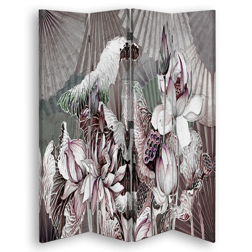 Rumdeler Dobbeltsidet, Hellige lotusblomster og fanter - (145x170)