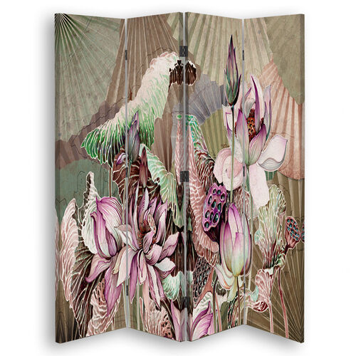 Rumdeler Dobbeltsidet, Hellig lotus og fanter - (145x170)