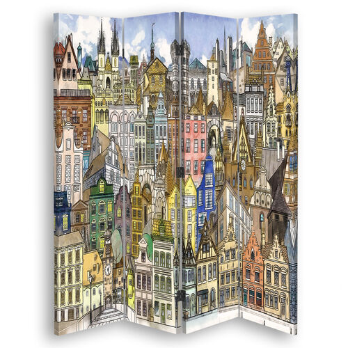 Rumdeler Dobbeltsidet, Lykkelig by - (145x170)