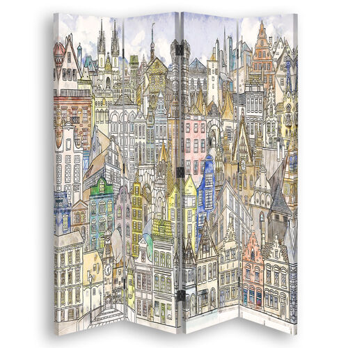 Rumdeler Dobbeltsidet, Lykkelig by - (145x170)