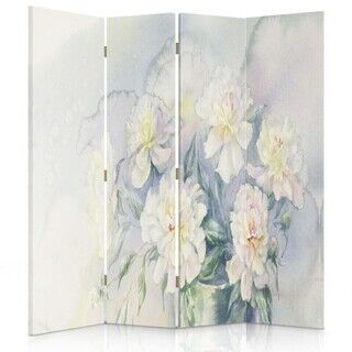 Rumdeler Dobbeltsidet, Pastelfarvet blomsterbuket - (145x170)