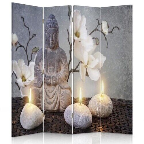 Rumdeler Dobbeltsidet, Buddha ZEN-blomst - (145x170)