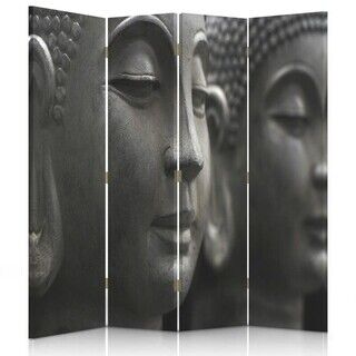 Rumdeler Dobbeltsidet, Buddhas ansigt i sten - (145x170)
