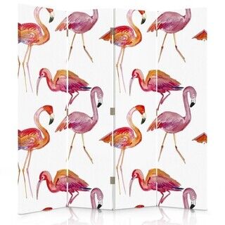 Rumdeler Dobbeltsidet, Flamingoer - (145x170)