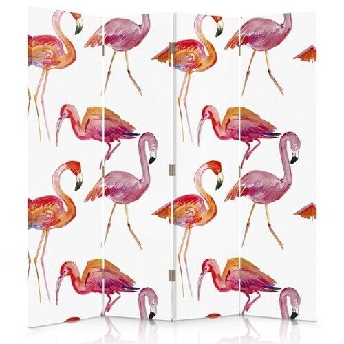 Rumdeler Dobbeltsidet, Flamingoer - (145x170)