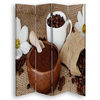 Rumdeler Dobbeltsidet, Malet kaffe - (145x170)