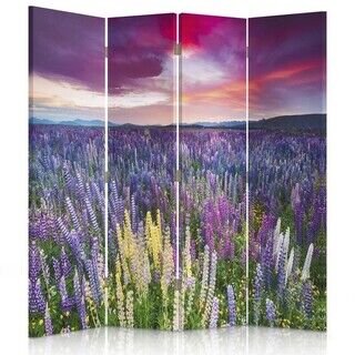 Rumdeler Dobbeltsidet, Eng fuld af blomster - (145x170)