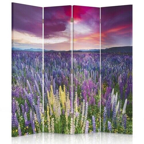 Rumdeler Dobbeltsidet, Eng fuld af blomster - (145x170)