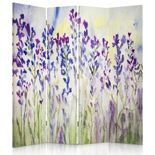 Rumdeler Dobbeltsidet, Blomster Natur Foilet - (145x170)