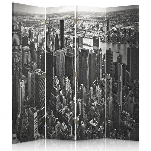 Rumdeler Dobbeltsidet, Manhattan i sort og hvid - (145x170)