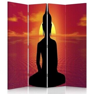 Rumdeler Dobbeltsidet, Buddha Meditation Zen Spa - (145x170)