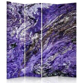 Rumdeler Dobbeltsidet, Abstrakt violet - (145x170)