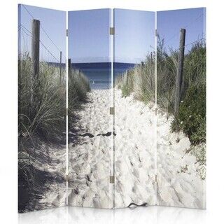 Rumdeler Dobbeltsidet, Hav Strand Sand Græs - (145x170)