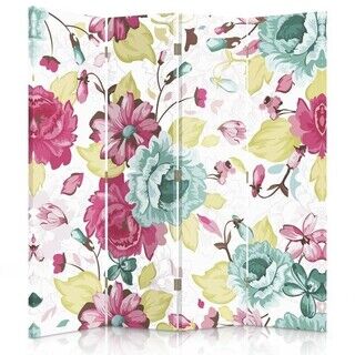 Rumdeler Dobbeltsidet, Blomster Farve - (145x170)