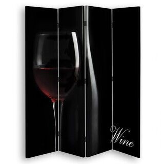 Rumdeler Dobbeltsidet, Dyb smag af vin - (145x170)