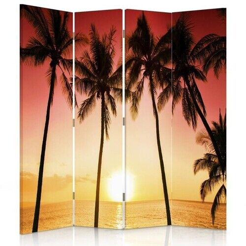 Rumdeler Dobbeltsidet, Palmer strand sol - (145x170)