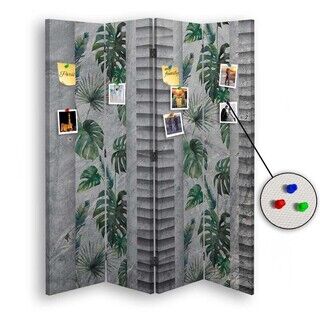 Rumdeler Dobbeltsidet PIN IT, Monstera blade natur - (145x170)