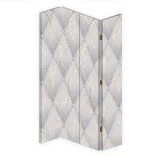 Rumdeler Dobbeltsidet roterbar, Vintage quiltet guld - (145x170)