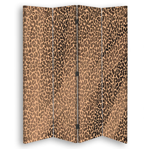 Rumdeler Dobbeltsidet roterbar, Leopard Leopard Selvklæbende Mønster - (145x170)