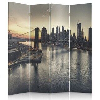 Rumdeler Dobbeltsidet roterbar, New York City Brooklyn Bridge - (145x170)