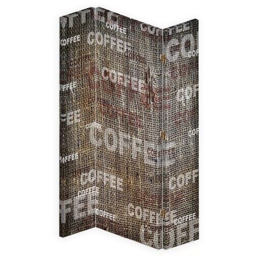 Rumdeler Dobbeltsidet roterbar, Kaffe Vintage Retro Inskription - (145x170)