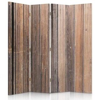 Rumdeler Dobbeltsidet roterbar, Planker i brun farve - (145x170)