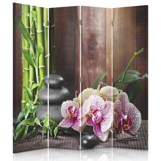 Rumdeler Dobbeltsidet roterbar, Komposition i zen-stil - (145x170)