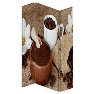 Rumdeler Dobbeltsidet roterbar, Malet kaffe - (145x170)