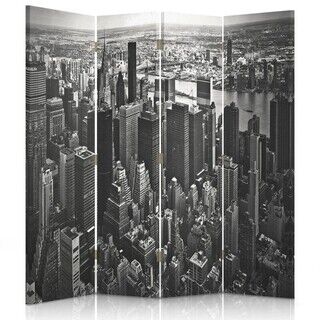 Rumdeler Dobbeltsidet roterbar, Manhattan i sort og hvid - (145x170)