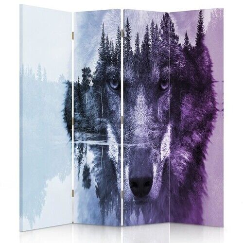Rumdeler Dobbeltsidet roterbar, Ulv Skov Violet Natur - (145x170)