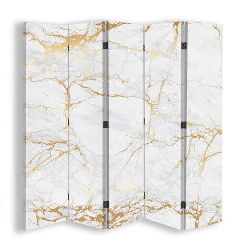 Rumdeler Dobbeltsidet, Lys guld marmor - (180x170)